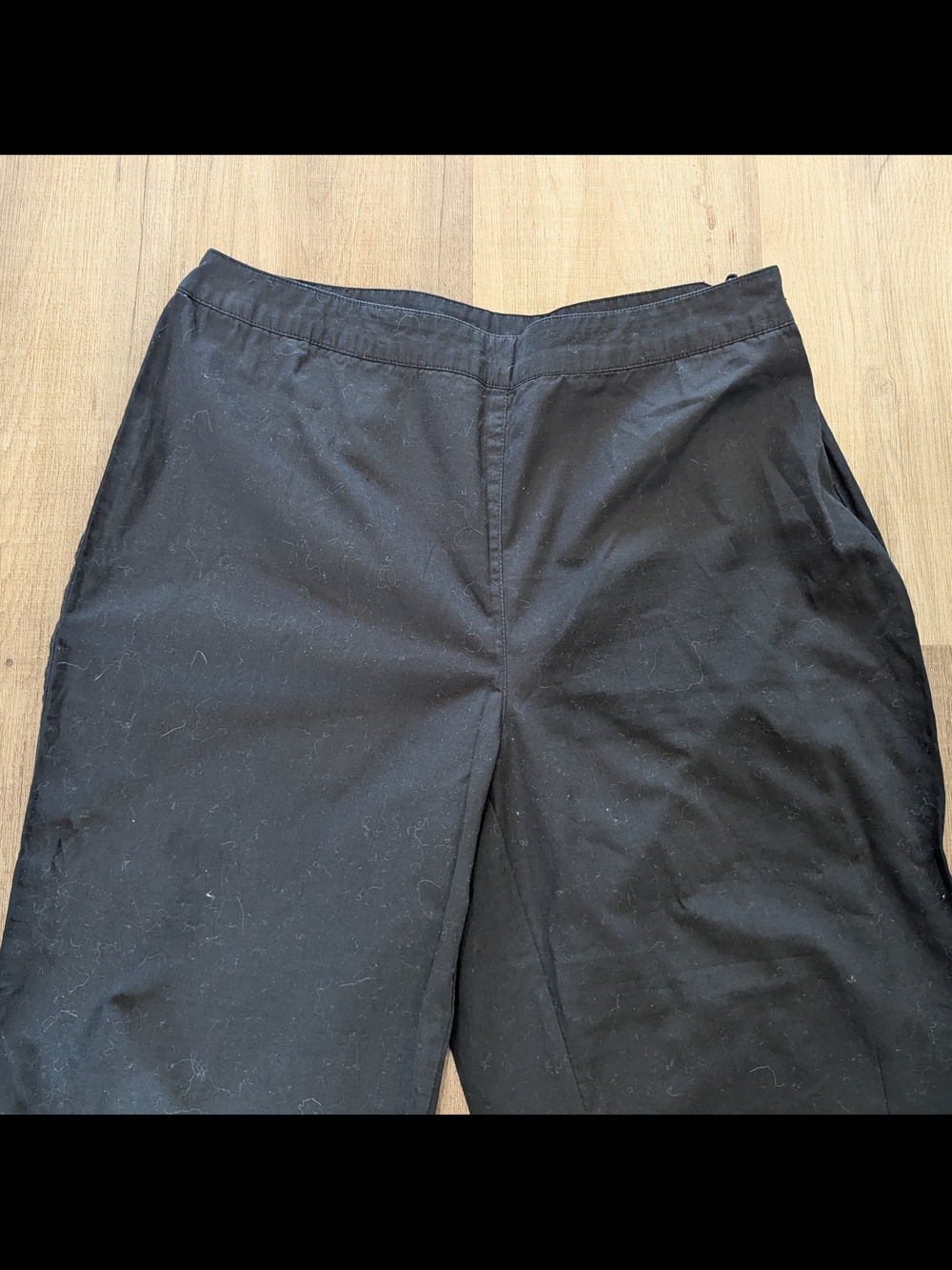 Northern Reflections Black Embroidered Cotton Capri Pant - Picture 3 of 6